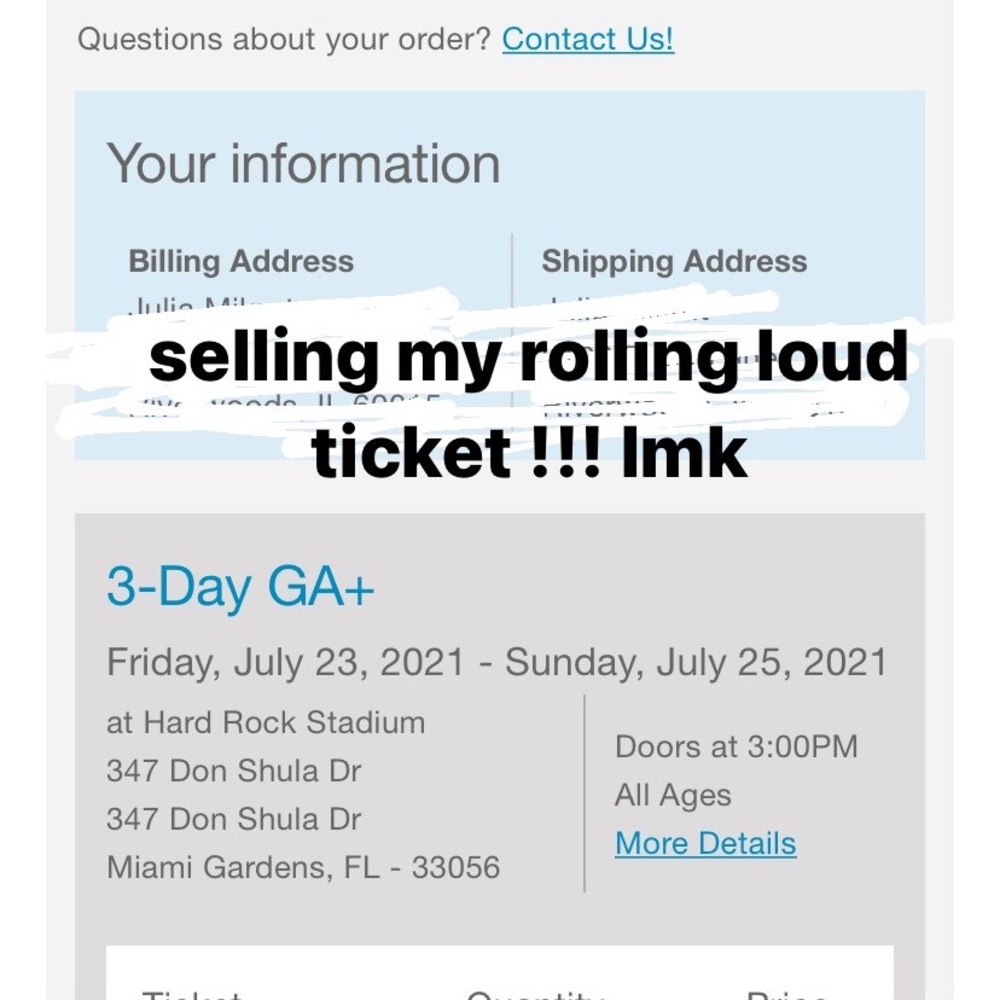 rolling loud Miami 2021 GA+